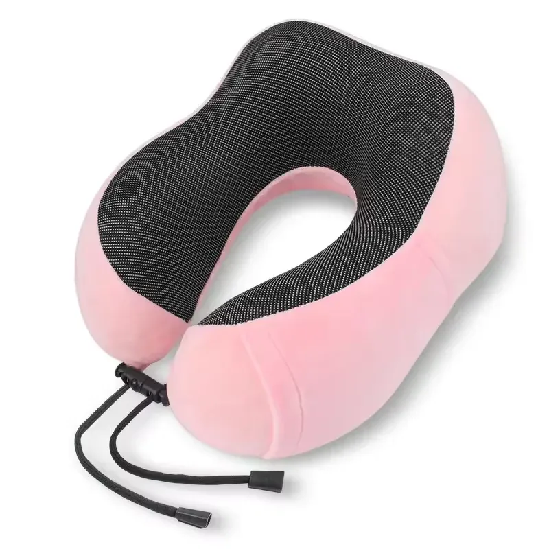 Oreiller de voyage ergonomique en mousse à mémoire de forme, en forme de U, pour le cou, soutien cervical doux pour l'avion, la voiture et les voyages 10