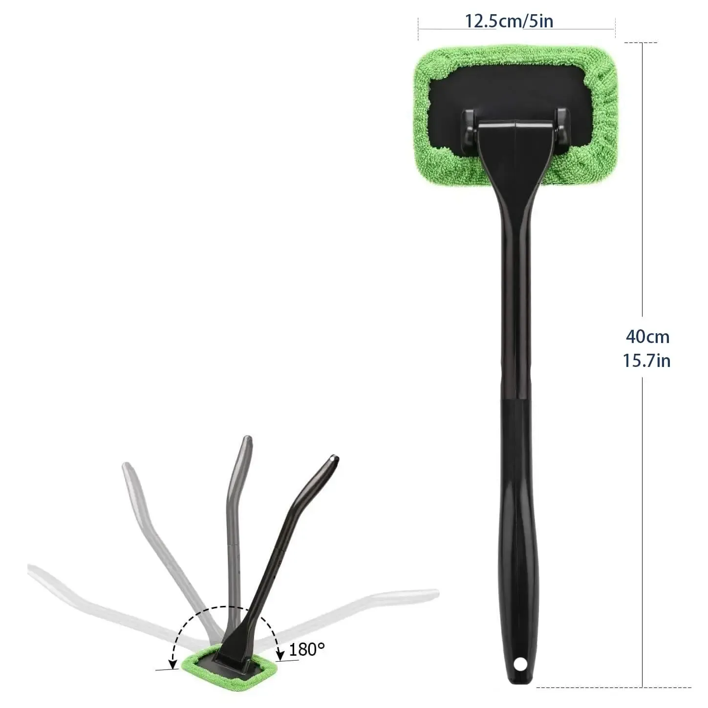 Outil de nettoyage automatique pour pare-brise avec 5 tampons en tissu réutilisables pour habitacle automobile 2