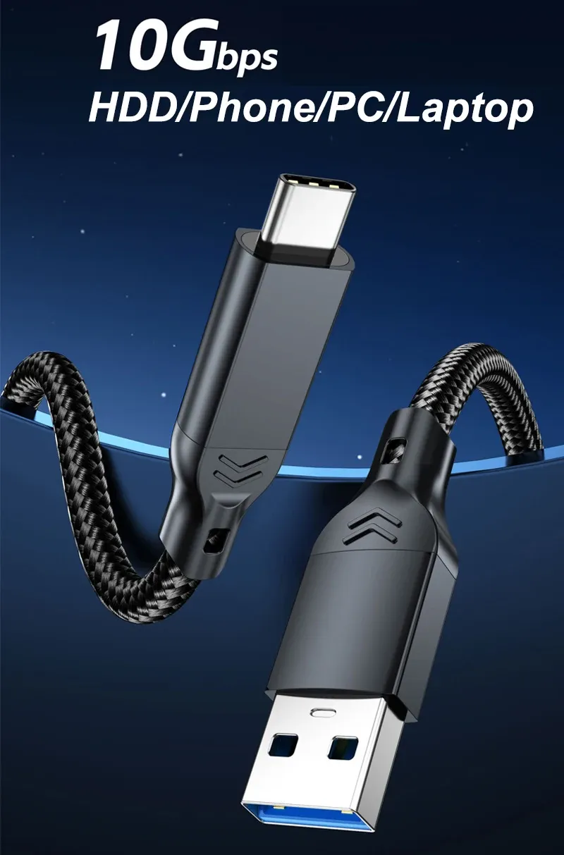 Câble USB 3.2 Gen2 USB-A vers USB-C