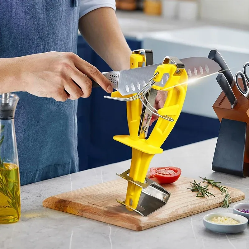 Affûte-couteaux professionnel en acier inoxydable pour l'entretien des couteaux de cuisine 6