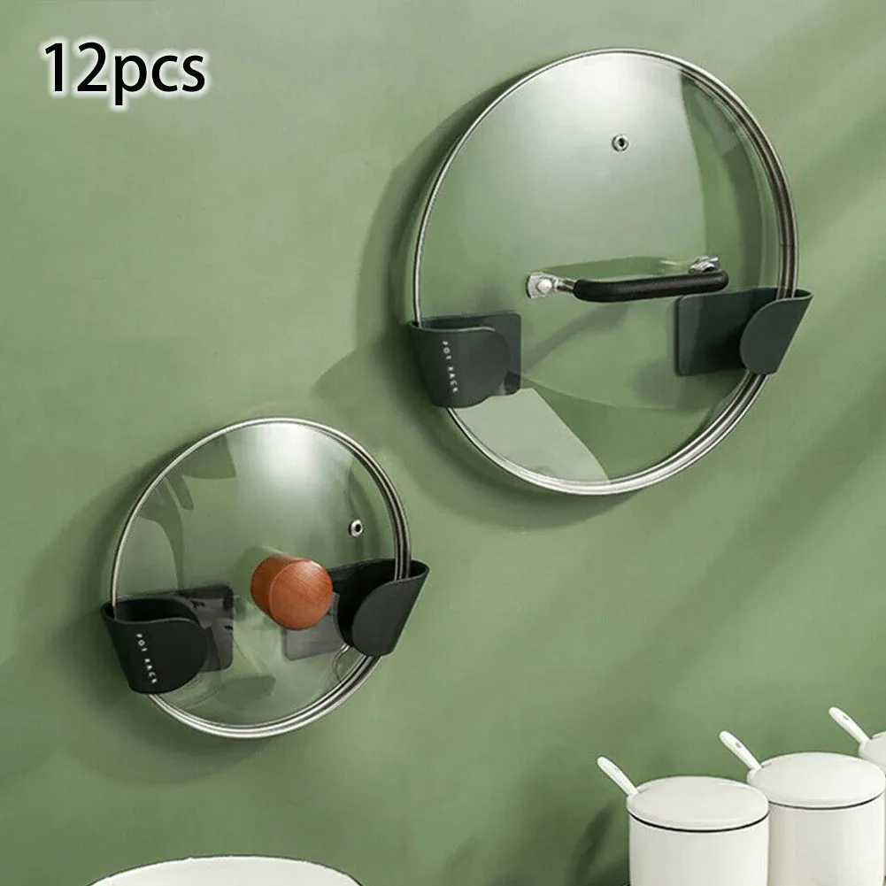 Support mural de rangement pour couvercles de casseroles, 12 pièces 3