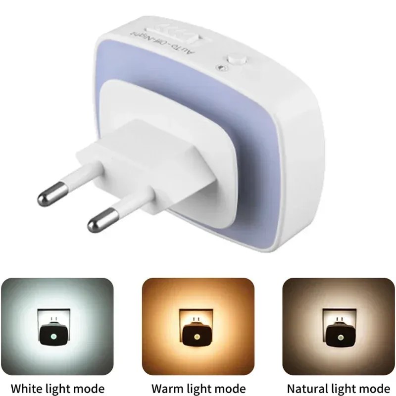Veilleuse LED à détecteur de mouvement, prise UE/US, capteur infrarouge intelligent, applique pour chambre, toilettes, couloir, cuisine et enfant, 220V/110V 8