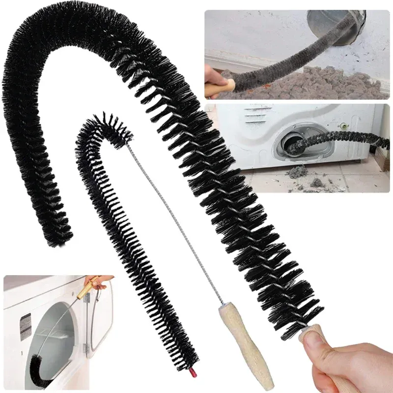 Brosse flexible et longue pour le nettoyage des canalisations, compatible machine à laver, sèche-linge et évier de cuisine