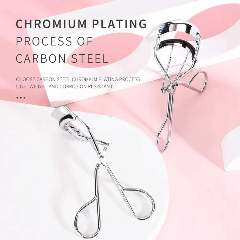 Ensemble de recourbe-cils en acier inoxydable, outil de maquillage pour un galbe naturel, couleur aléatoire 3