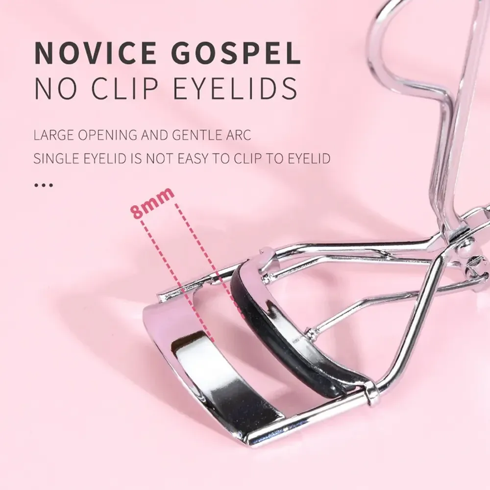 Ensemble de recourbe-cils en acier inoxydable, outil de maquillage pour un galbe naturel, couleur aléatoire 4