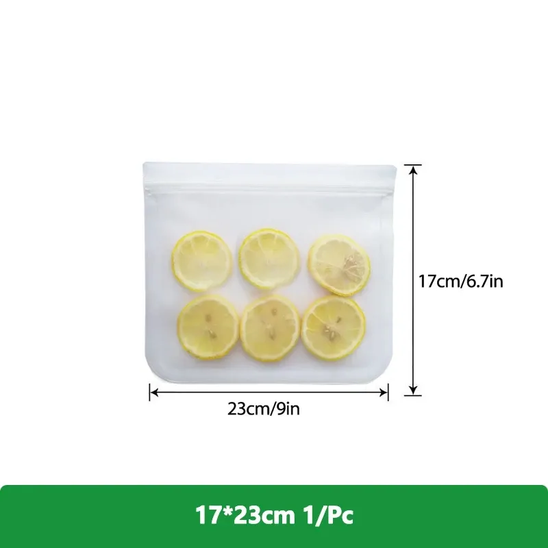 Sacs de conservation alimentaire réutilisables en silicone, sans BPA, avec fermeture zippée, pour congélation, voyages, viandes, salades, fruits et stockage des aliments, lot de 1, 5 ou 10 12