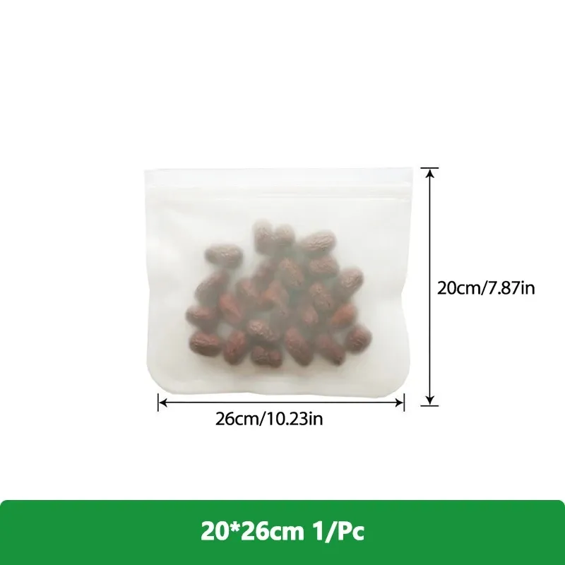 Sacs de conservation alimentaire réutilisables en silicone, sans BPA, avec fermeture zippée, pour congélation, voyages, viandes, salades, fruits et stockage des aliments, lot de 1, 5 ou 10 13