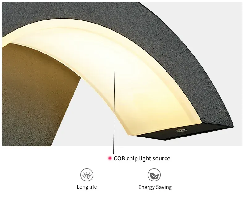 Lampe extérieure moderne sur mur de façade