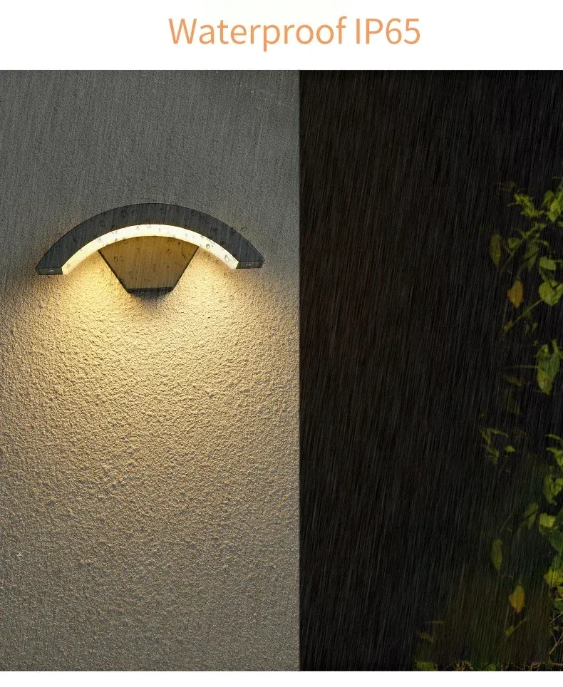 Applique extérieure LED vue de près