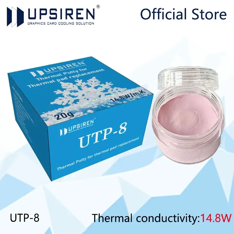 Pâte thermique UPSIREN UTP-8 pour processeur, carte graphique (GPU) et circuits intégrés, refroidissement rapide, haute performance
