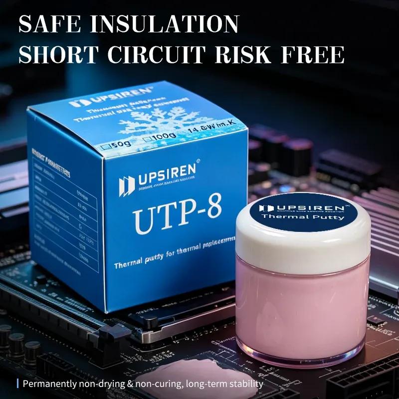 Pâte thermique UPSIREN UTP-8 pour processeur, carte graphique (GPU) et circuits intégrés, refroidissement rapide, haute performance 2