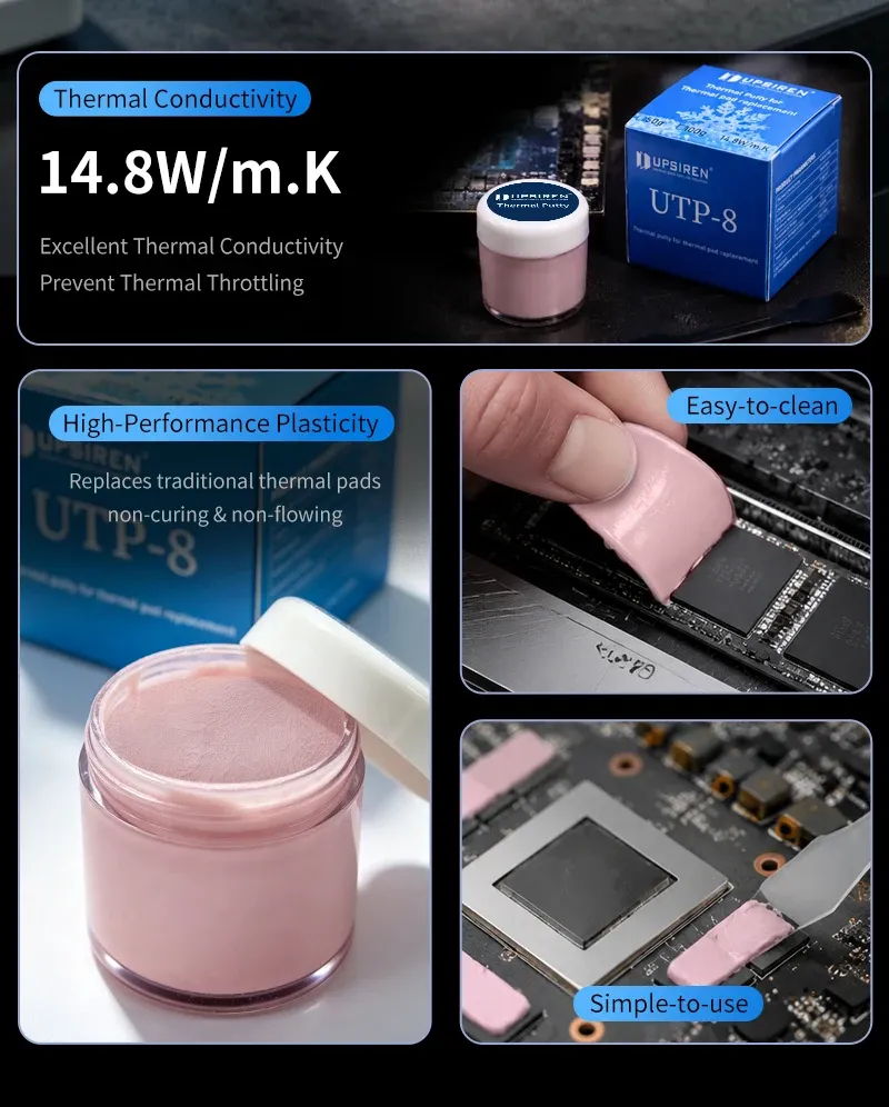 Pâte thermique UTP-8 en détail
