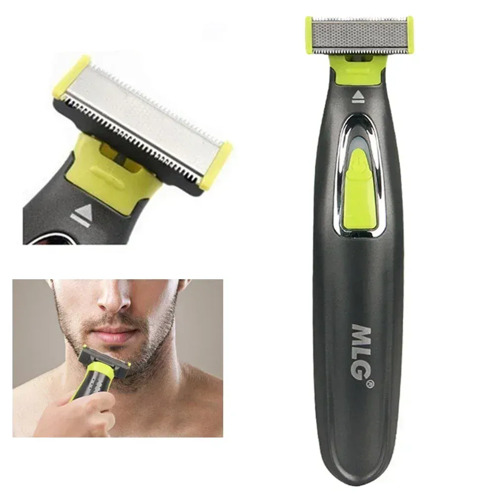 Têtes de rasoir électrique lavables (lot de 1 ou 2) pour rasoir rechargeable MLG, tondeuse corporelle, têtes de rechange pour rasoir homme 6
