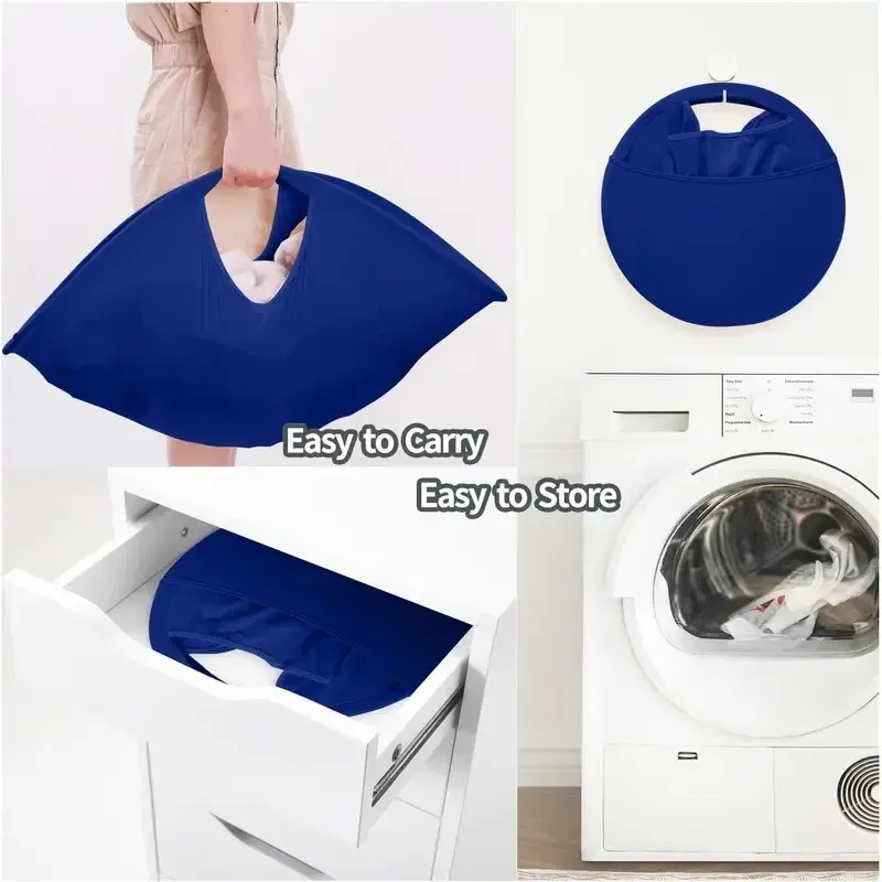 Panier à linge pliable et portable pour vêtements sales 2