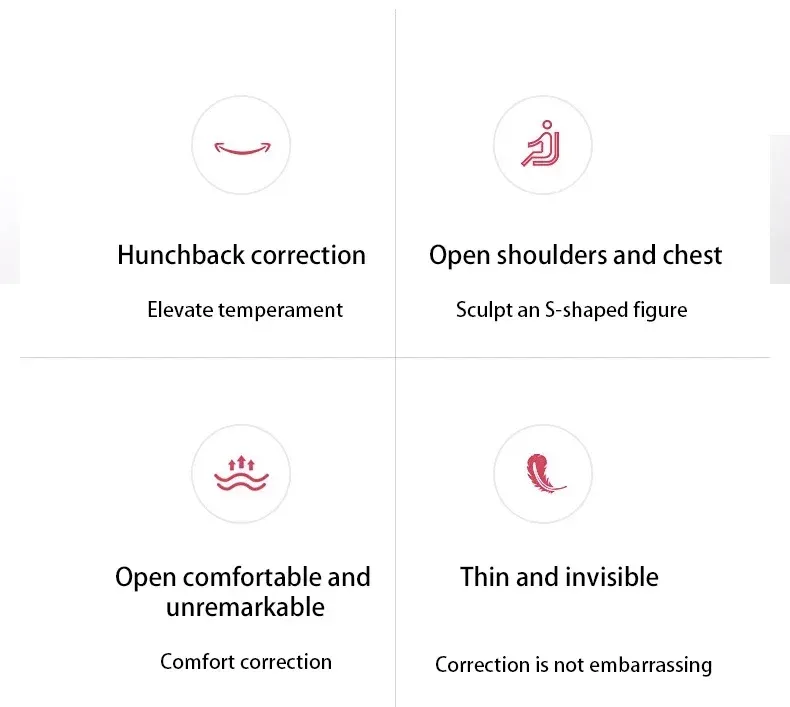 Correcteur de posture invisible porté au quotidien