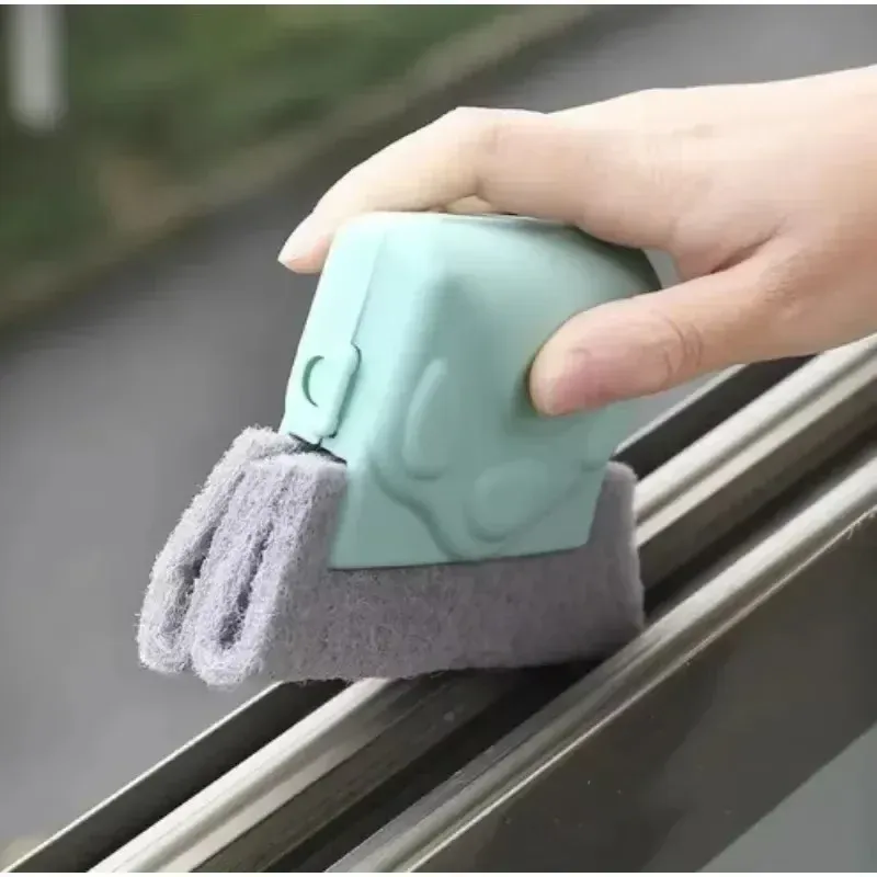 Nettoyeur de rails de fenêtre, brosse de nettoyage pour rainures de fenêtre, outil de nettoyage pour rainures de porte coulissante, outil de nettoyage ménager, nouveau 2
