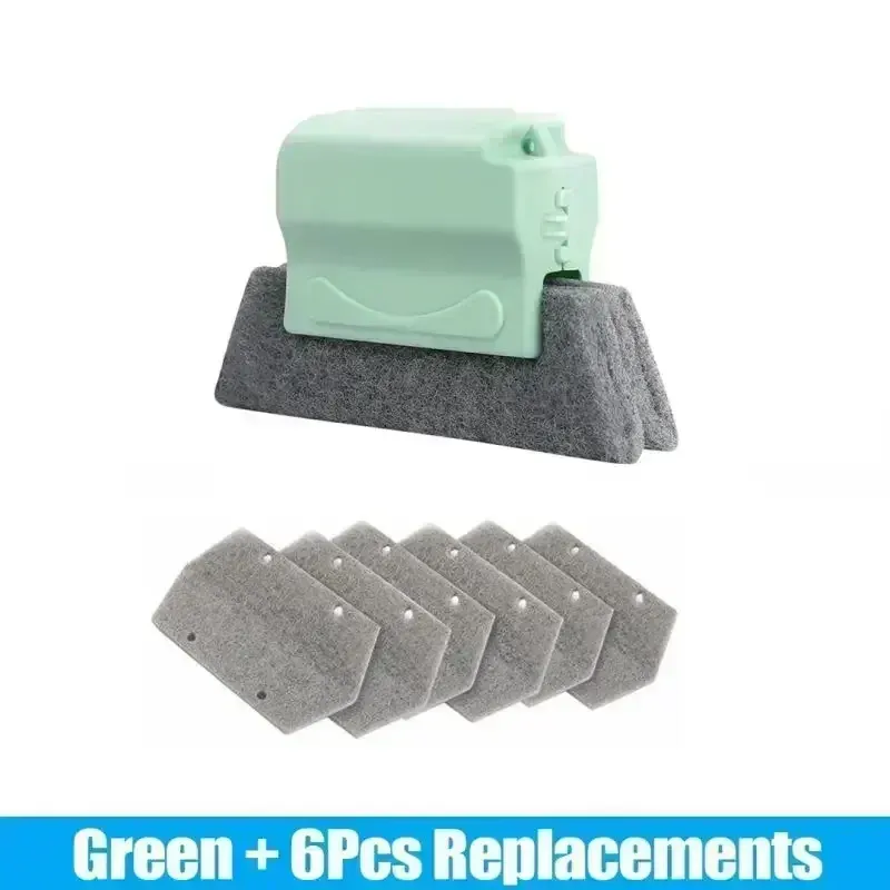 Nettoyeur de rails de fenêtre, brosse de nettoyage pour rainures de fenêtre, outil de nettoyage pour rainures de porte coulissante, outil de nettoyage ménager, nouveau 7