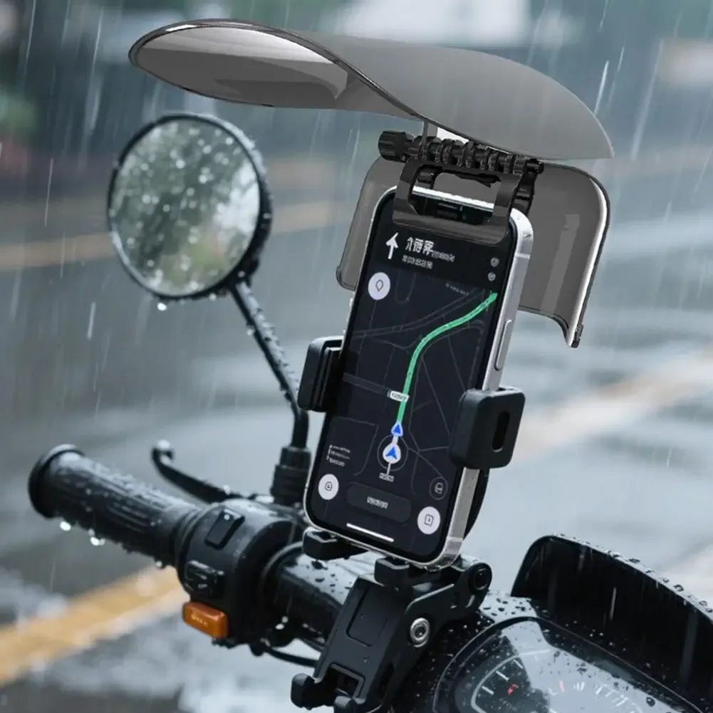 Pare-soleil pour support de téléphone, détail de la structure