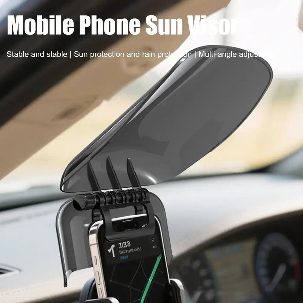 Pare-soleil pour support de téléphone, utilisation en extérieur