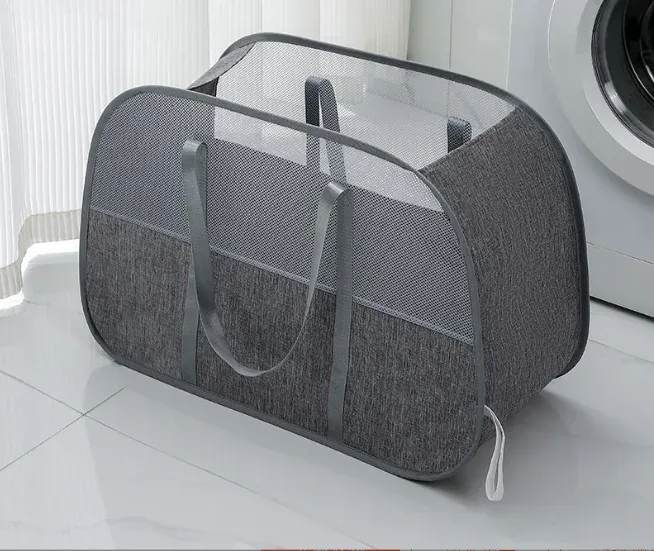 Panier à linge pliable en maille, grande capacité 8