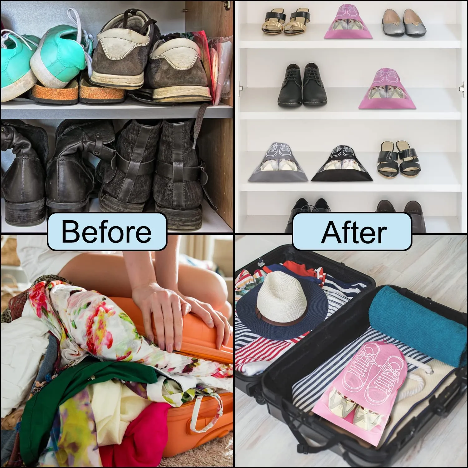 Sacs de voyage pour chaussures et accessoires