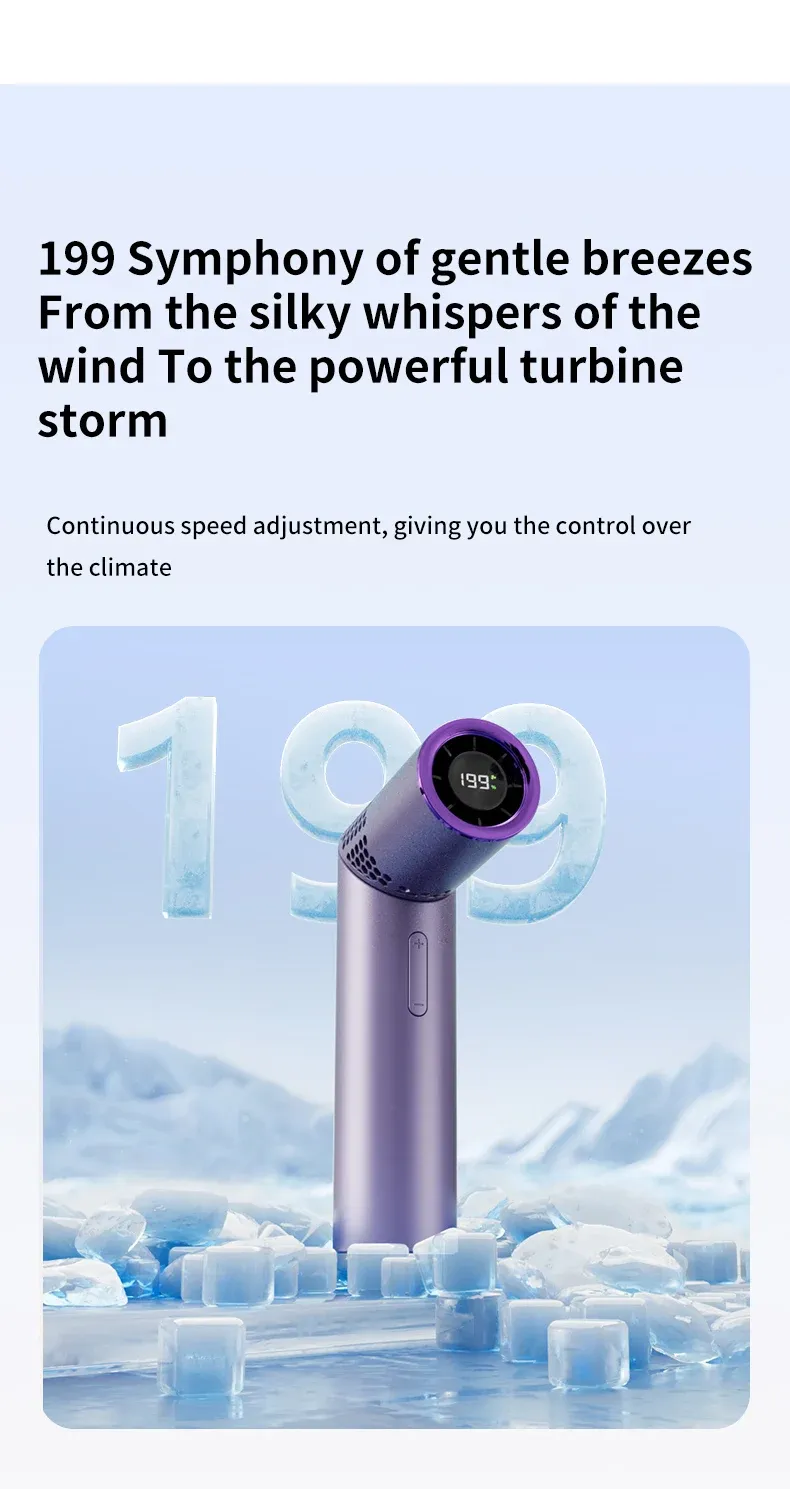 Ventilateur portable à portée de main