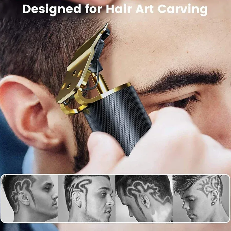 Tondeuse à cheveux professionnelle T9 pour hommes, USB, rechargeable rapidement, outils de soin de la barbe, rasage confortable et précis 3