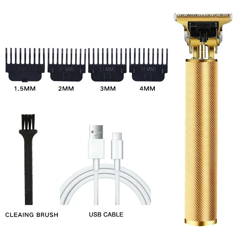 Tondeuse à cheveux professionnelle T9 pour hommes, USB, rechargeable rapidement, outils de soin de la barbe, rasage confortable et précis 9