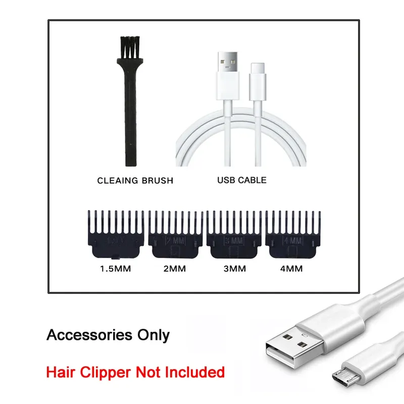 Tondeuse à cheveux professionnelle T9 pour hommes, USB, rechargeable rapidement, outils de soin de la barbe, rasage confortable et précis 12
