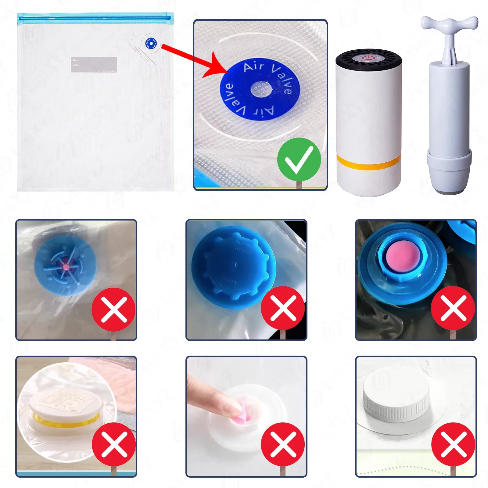 Pompe pour sacs sous vide
