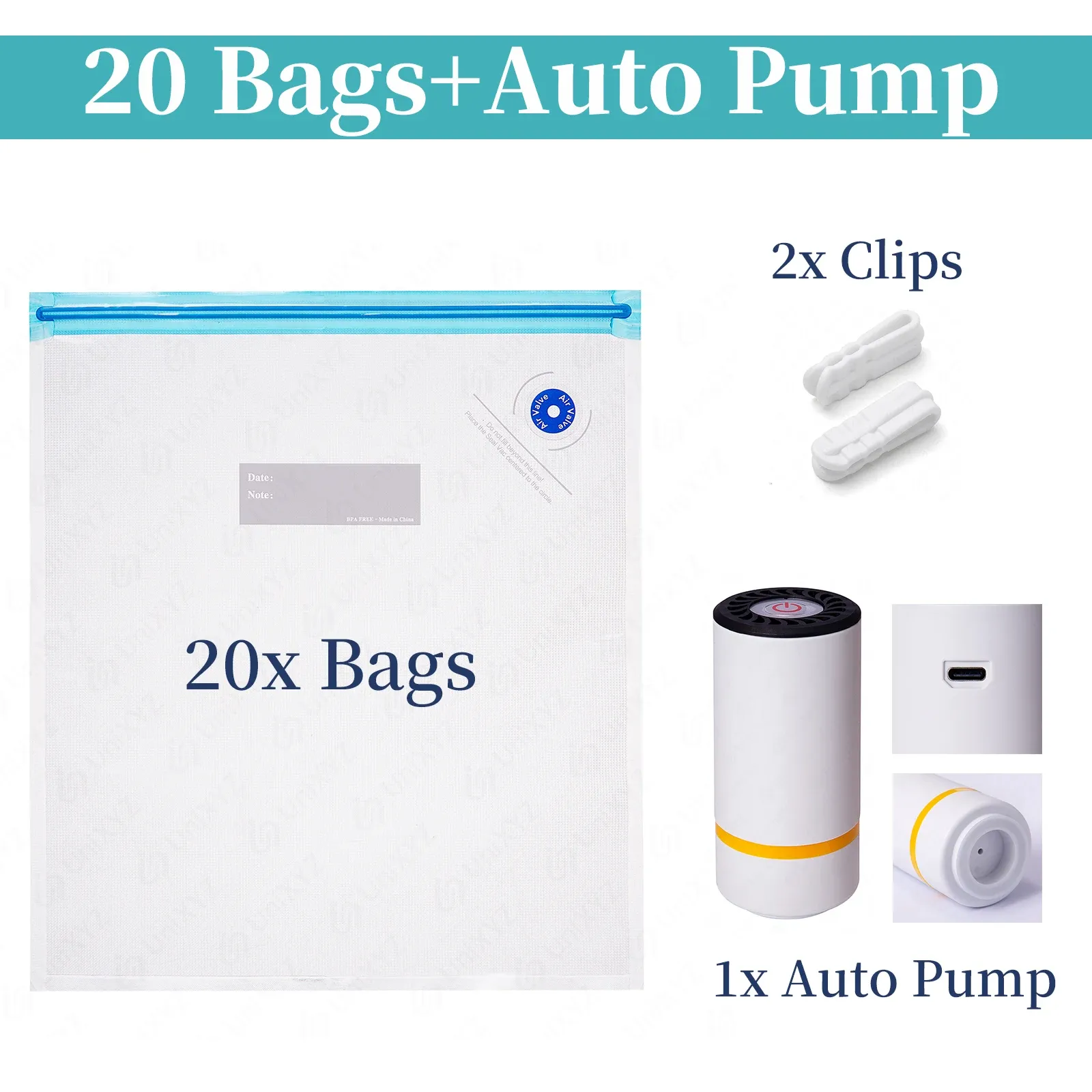 Sacs de stockage sous vide pour filament d'impression 3D PLA/ABS/TPU, lot de 10 à 30 pièces 8