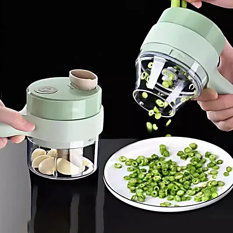 Hachoir à ail multifonction sans fil, automatique et à pression, pour légumes et compléments alimentaires 3