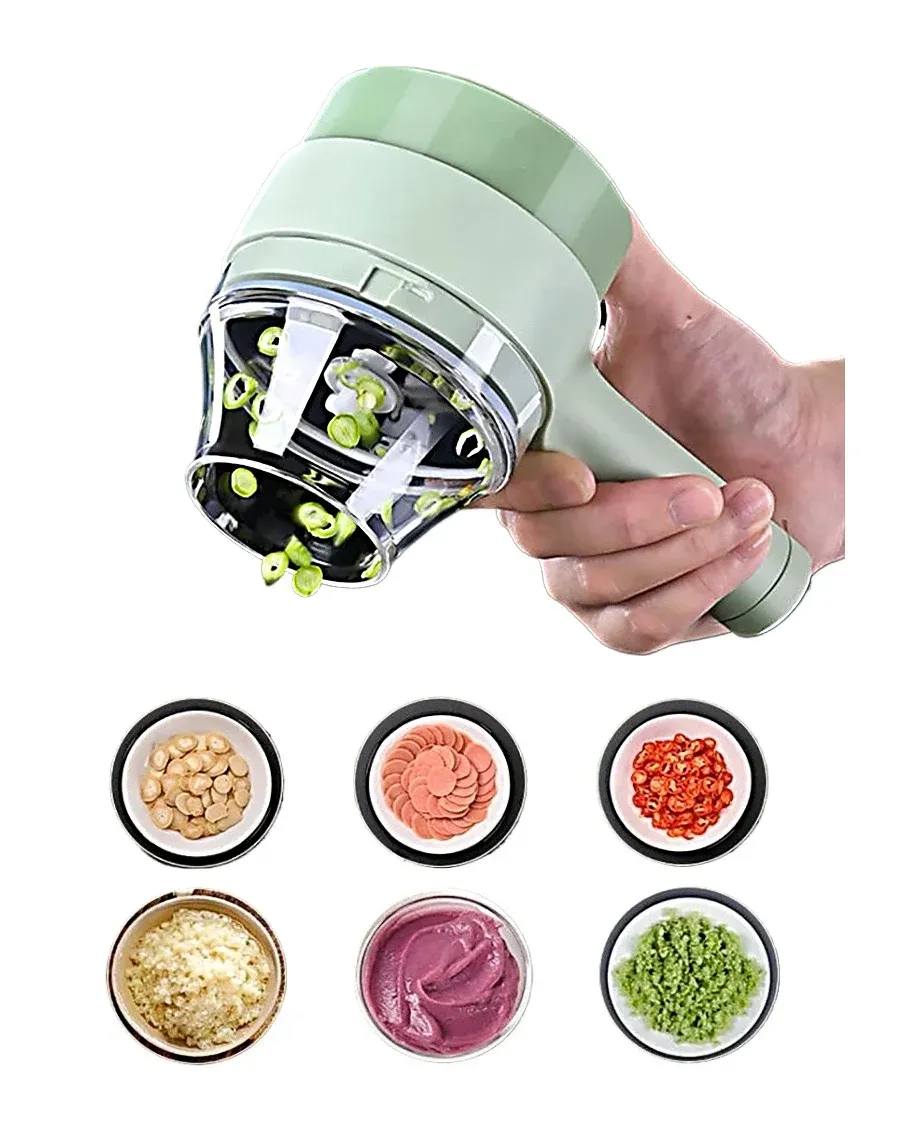 Hachoir à ail multifonction sans fil, automatique et à pression, pour légumes et compléments alimentaires - Image 1