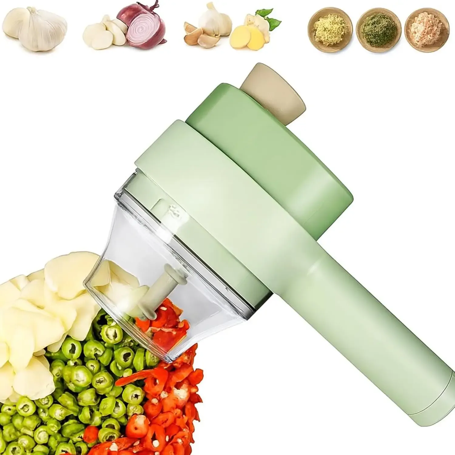 Coupe-légumes Gatling en situation de préparation