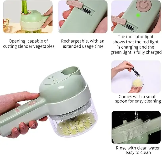 Fonctionnalités du coupe-légumes Gatling sans fil