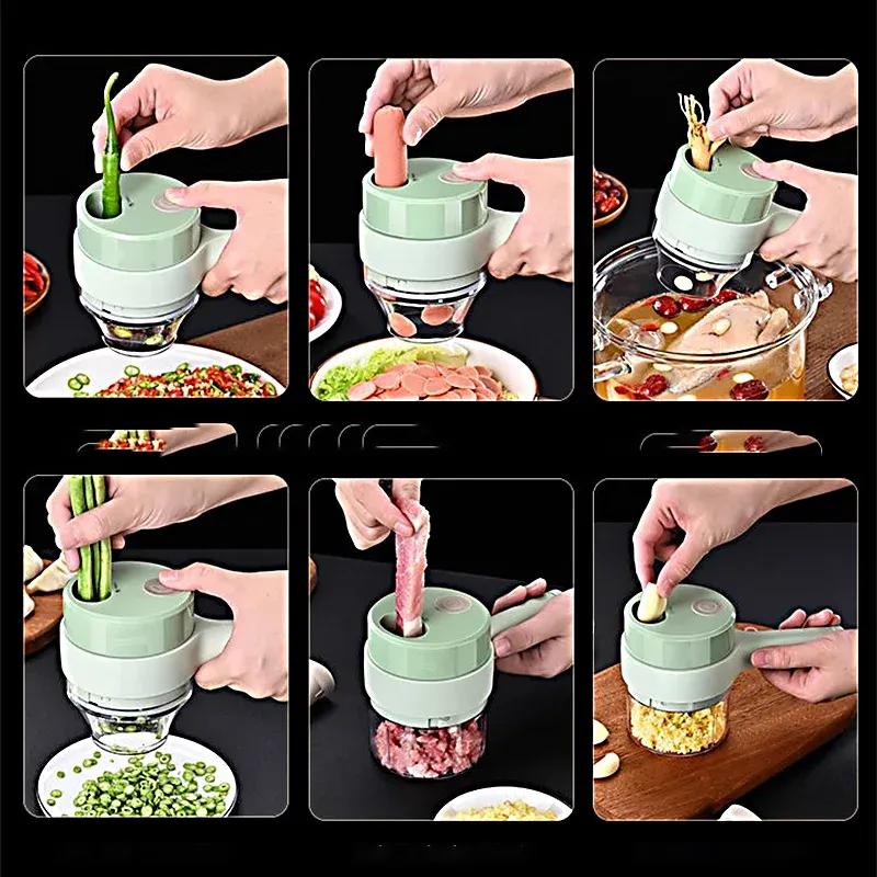 Coupe-légumes Gatling dans un environnement de cuisine moderne