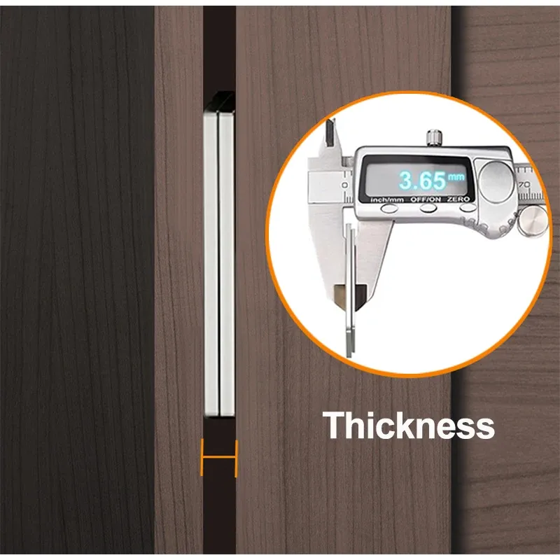 Loquet magnétique pour porte d'armoire, finition argent