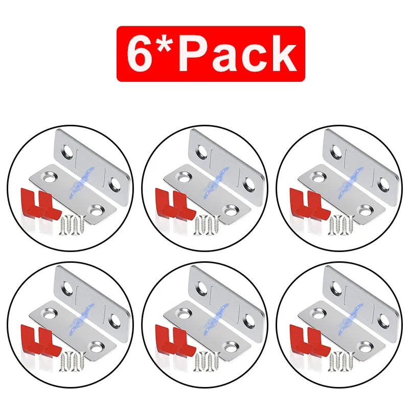 Loquet magnétique invisible pour armoire et tiroir, fermeture ultra-fine à aimants puissants, idéal pour placard de cuisine 9