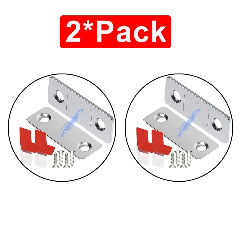 Loquet magnétique invisible pour armoire et tiroir, fermeture ultra-fine à aimants puissants, idéal pour placard de cuisine 8