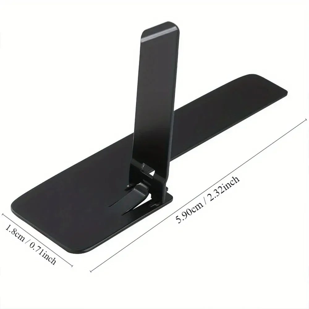 Support de téléphone universel ultra-fin et pliable en métal et acier pour bureau, compatible iPhone et Samsung, lot de 1 ou 2 6