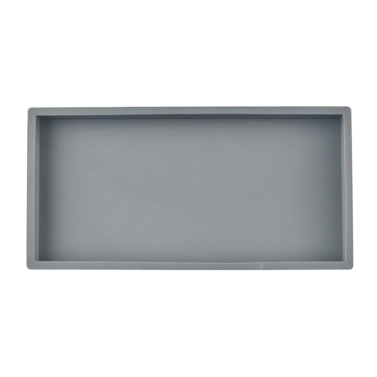 Plateau de rangement en silicone pour salle de bain, pour shampoing, désinfectant pour les mains et bijoux 8