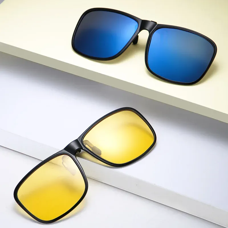 Lunettes de soleil polarisées rabattables à clipser pour hommes et femmes, idéales pour la conduite, la pêche et le cyclisme 2