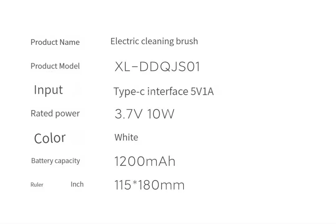 Brosse électrique Xiaoda, vue d'ensemble