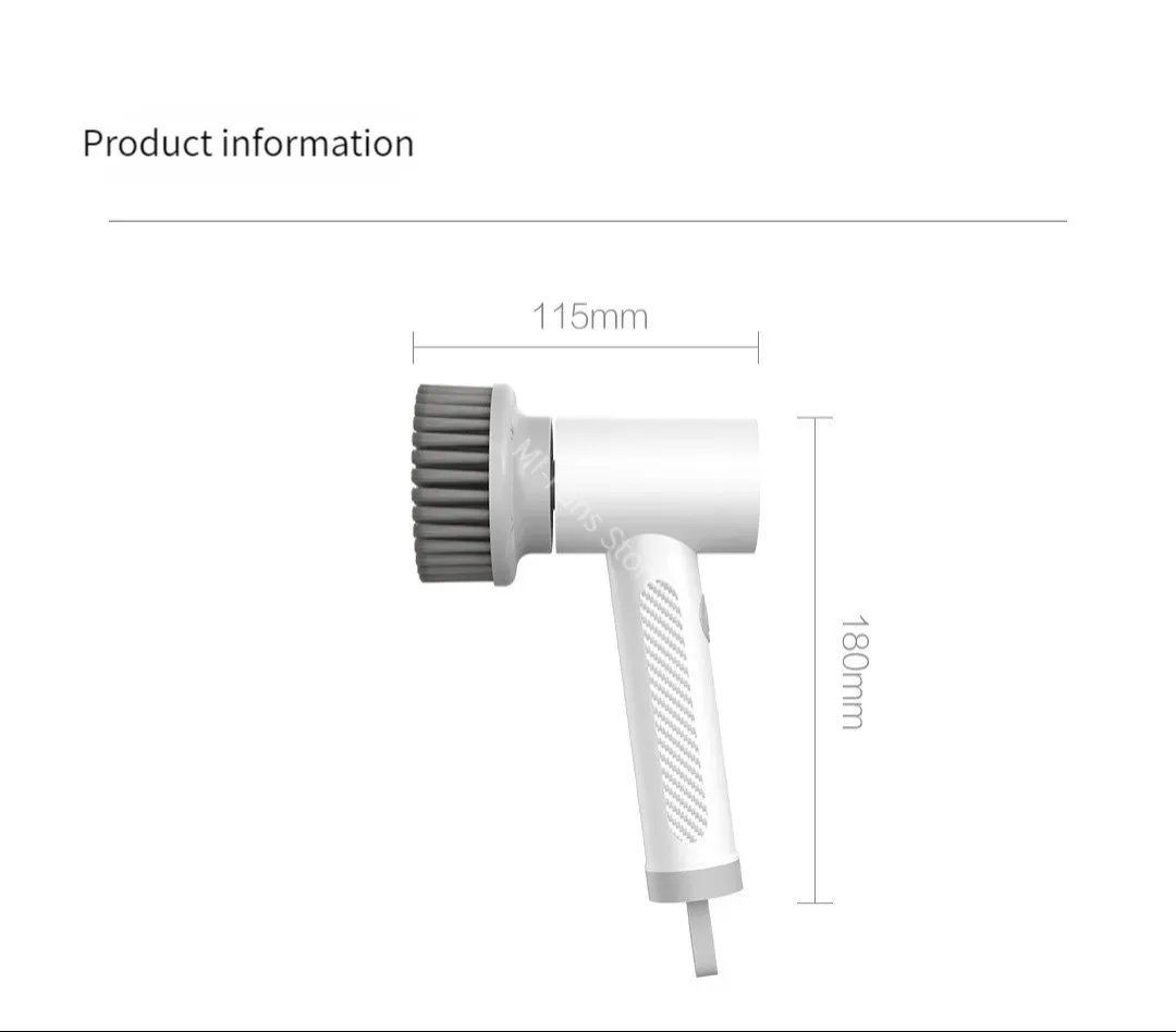 Brosse rotative pour cuisine et salle de bain