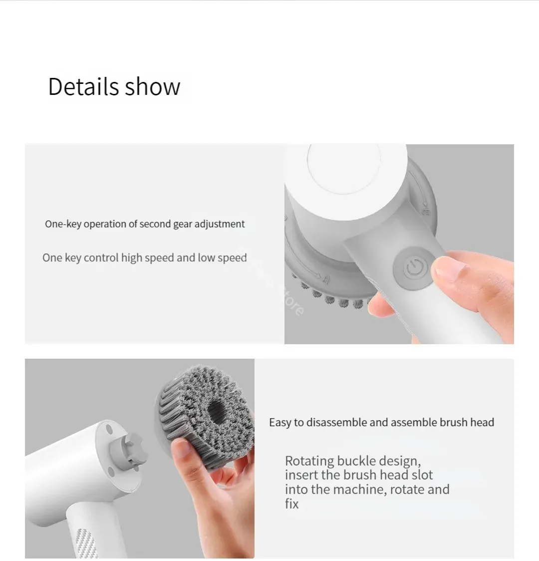 Nettoyage de carrelage avec la brosse rotative