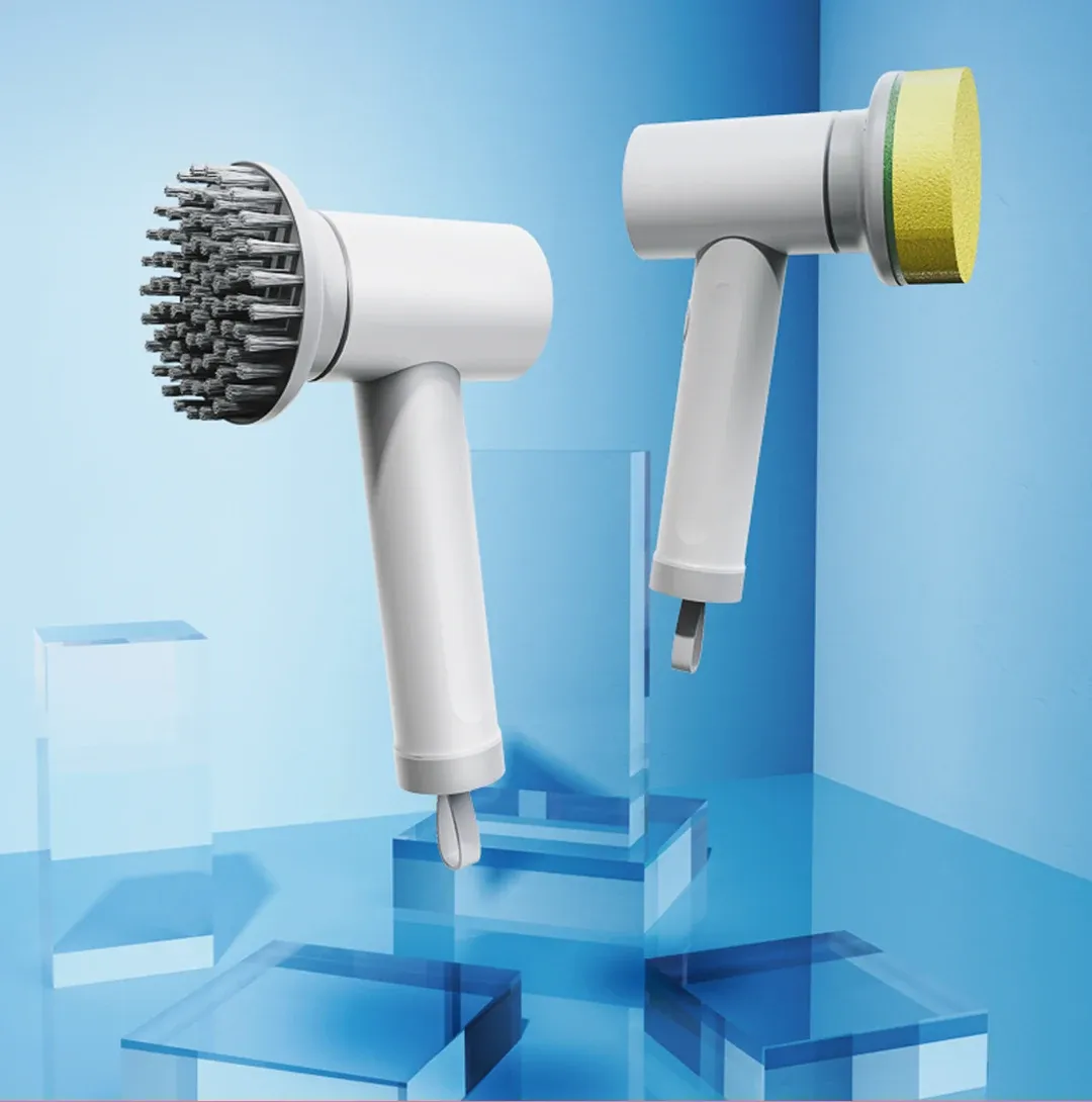 Détail de la tête de brosse rotative