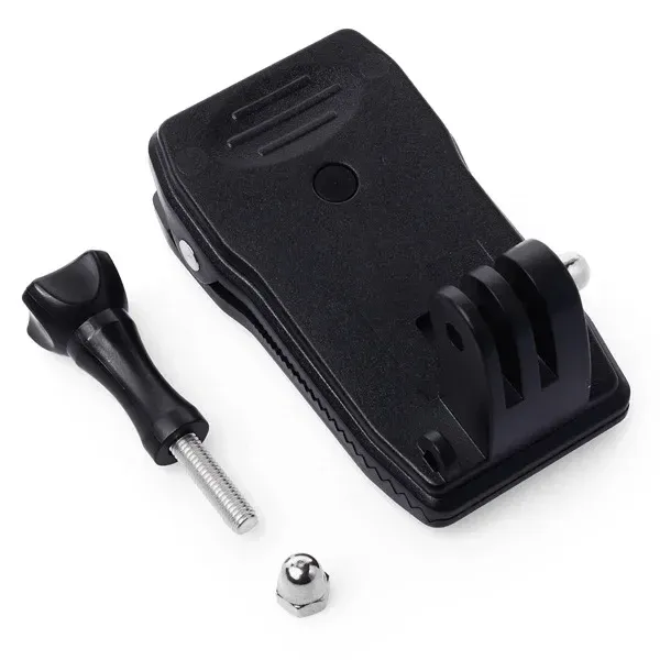 Ceinture de chapeau rotative à 360° pour GoPro Hero 4 Session/4/3+/Hero 3/2, sac à dos, accessoires de caméra, support de serrage pour action de ski 8