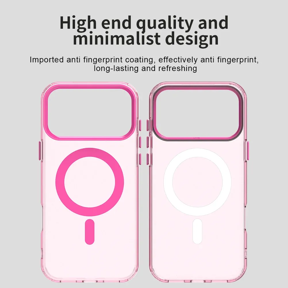 Coque transparente mate compatible MagSafe pour iPhone 18, 17, 16, 15, 14 Plus, 13 et 12 Pro Max, antichoc 4