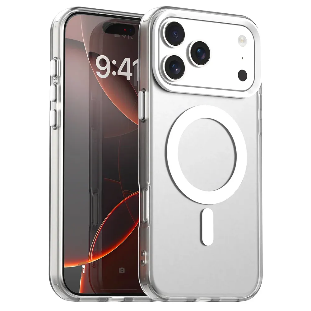 Coque transparente mate, vue détaillée