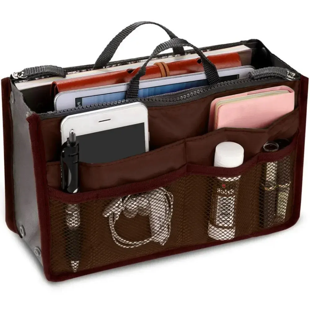 Sac à main de voyage pliable en nylon pour femme, grande capacité 14